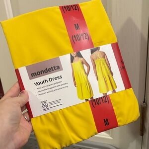 Mondetta girls 10/12 yellow dress NWT